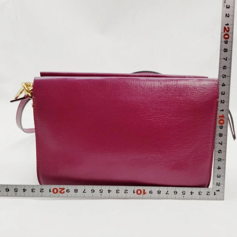 Givenchy Goatskin Suede Cross 3 Crossbody Bag Purple Chestnut - Picture 2 of 9
